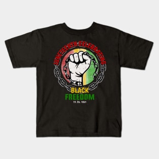 Juneteenth celebrating black freedom Kids T-Shirt